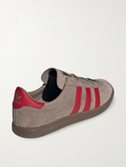 adidas Originals - Lone Star Leather-Trimmed Suede Sneakers - Brown