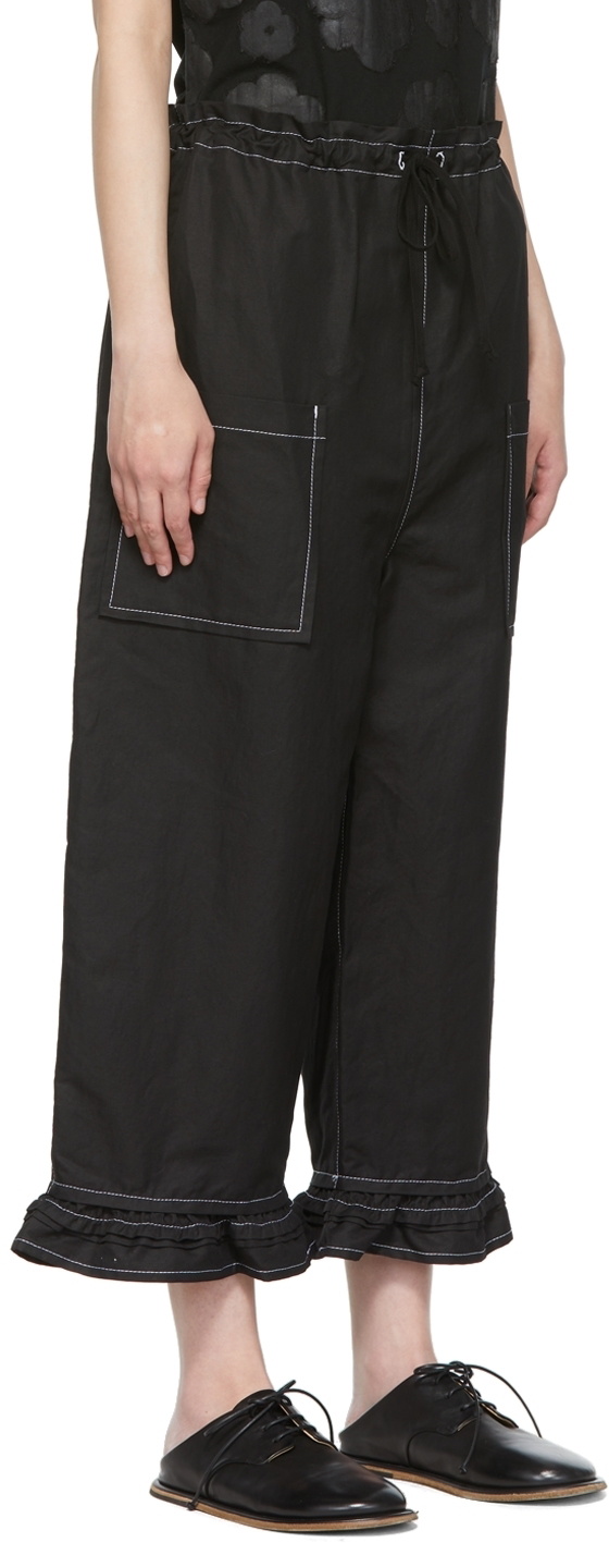Tricot Comme des Garçons Black Cotton Trousers