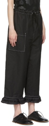 Tricot Comme des Garçons Black Cotton Trousers