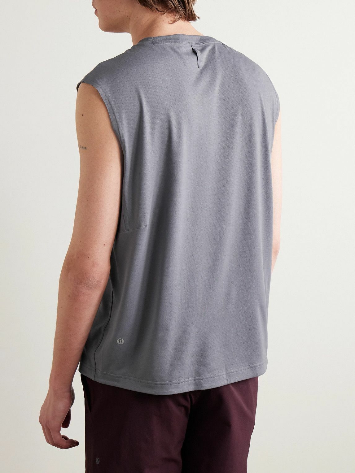 Lululemon - Train Stretch Recycled-Mesh Tank Top - Gray