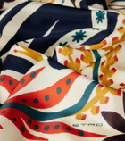 Etro Printed silk twill scarf