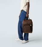 Prada Re-Nylon leather-trimmed backpack