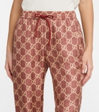 Gucci - GG Supreme printed silk sweatpants