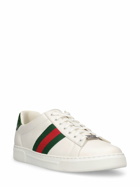 GUCCI - 30mm Ace Web Detail Leather Sneakers