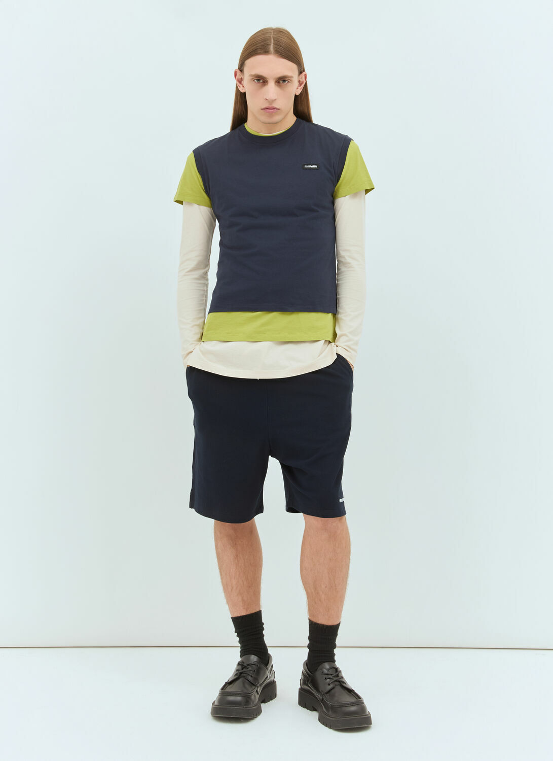 Miu Miu Cotton Piquet Shorts