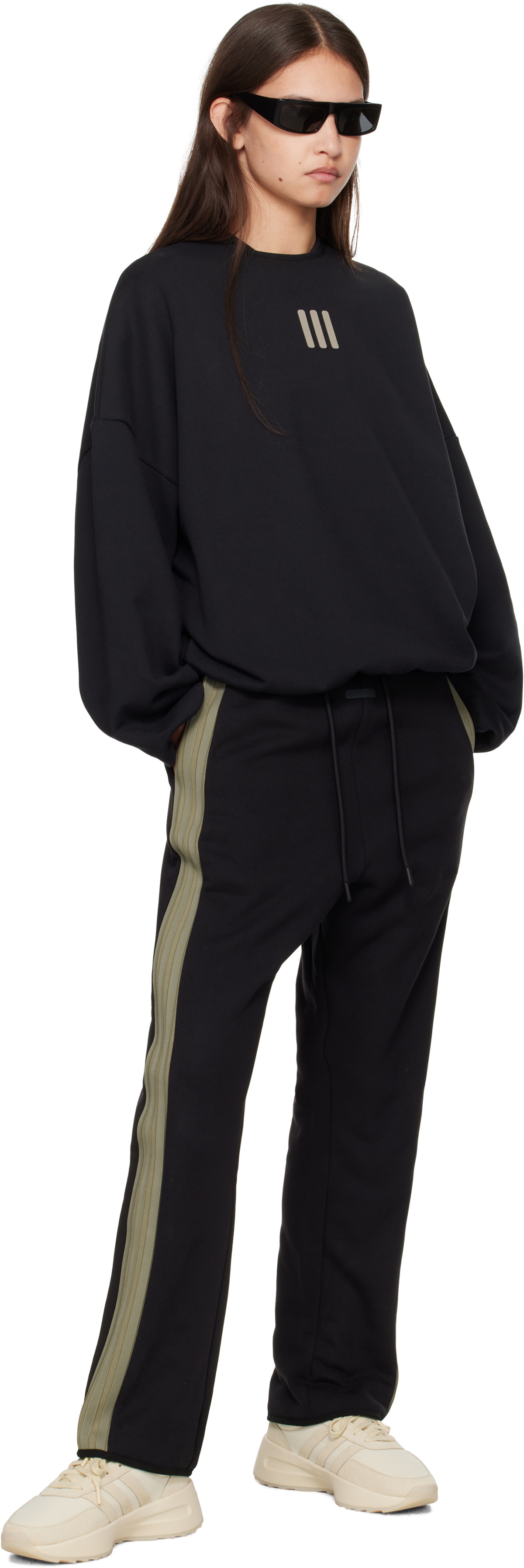 Fear of God Athletics Black adidas Originals Edition Heavy Fleece Sweatshirt