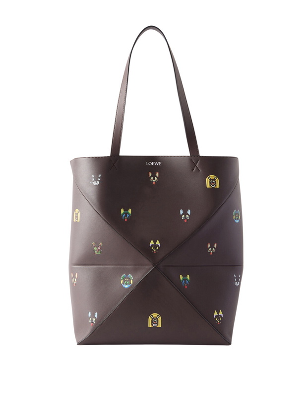 Photo: LOEWE - Louis Wain Puzzle Fold XL Leather Tote Bag