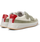 Acne Studios - Perey Leather-Trimmed Suede and Shell Sneakers - Green