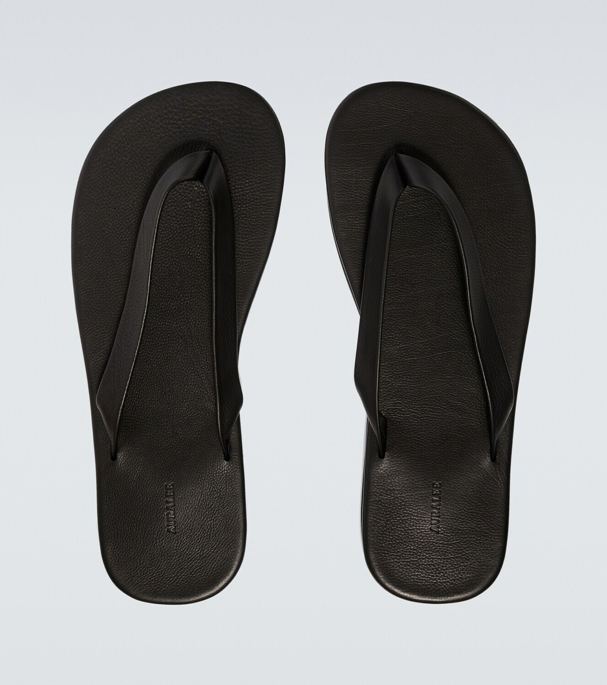 Auralee Leather thong sandals