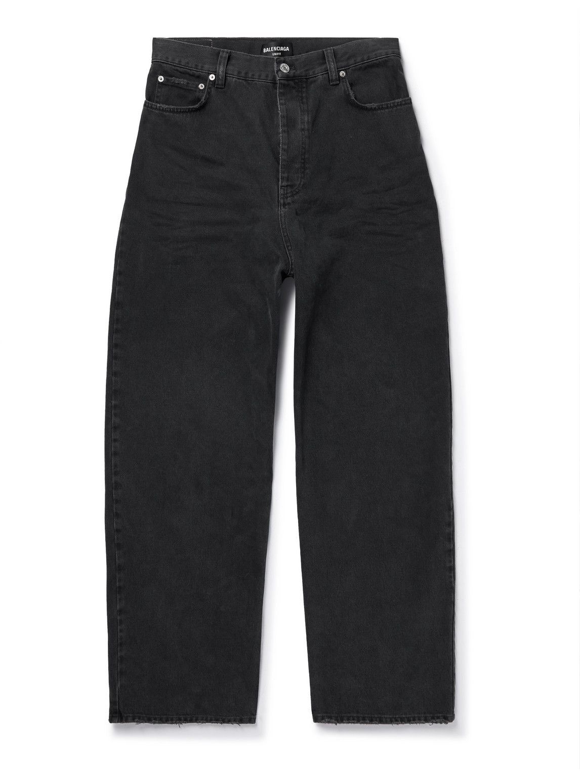 Balenciaga - Distressed Wide-Leg Jeans - Gray Balenciaga