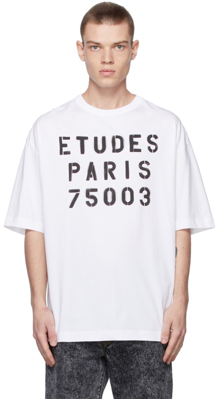 Photo: Études White Museum Stencil T-Shirt