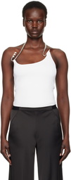 Christopher Esber White Levitate Knit Tank Top