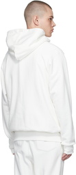 Advisory Board Crystals White Cotton Hoodie