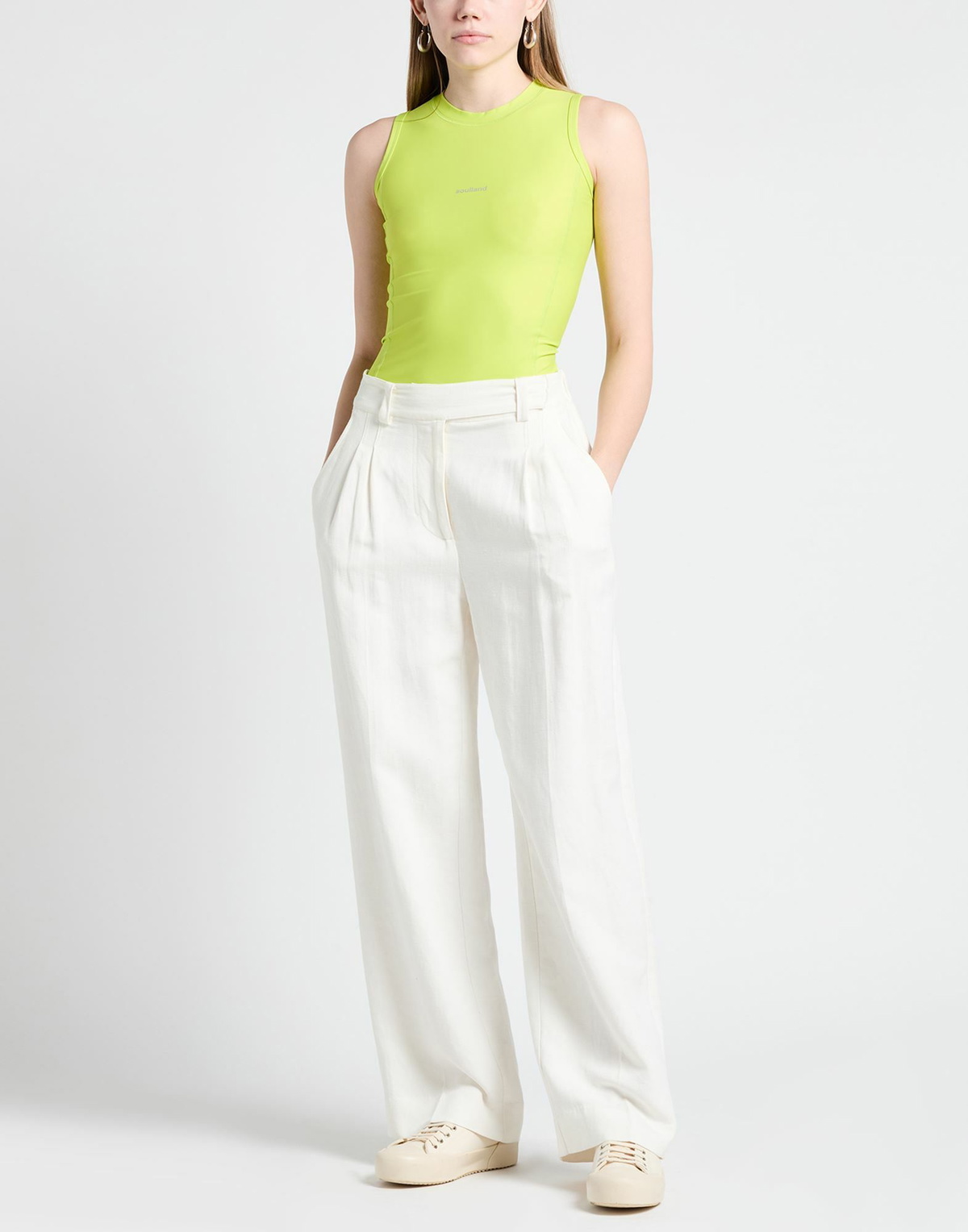 Soulland Womens Top Lime in Green
