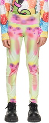 Chopova Lowena SSENSE Exclusive Kids Green Spray Paint Alien Tennis Ball Leggings