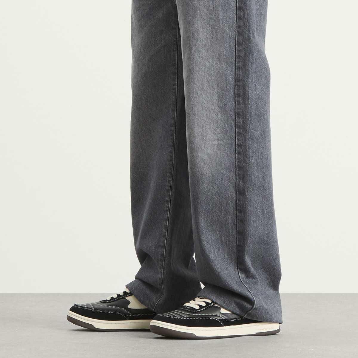 Stepney Workers Club Men's Casson S-Strike Leather Suede Sneaker in Black
