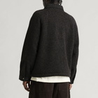 Folk Men's Cropped Winter Coat in Navy Brown Texture