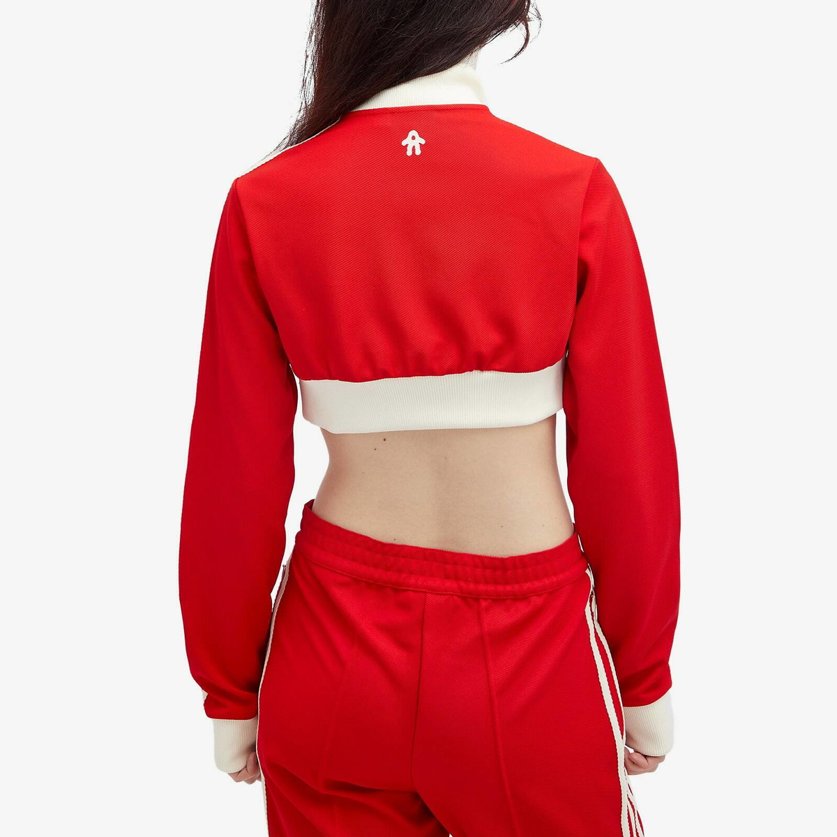 Adidas Women's by Avavav Cropped Track Top in Better Scarlet adidas