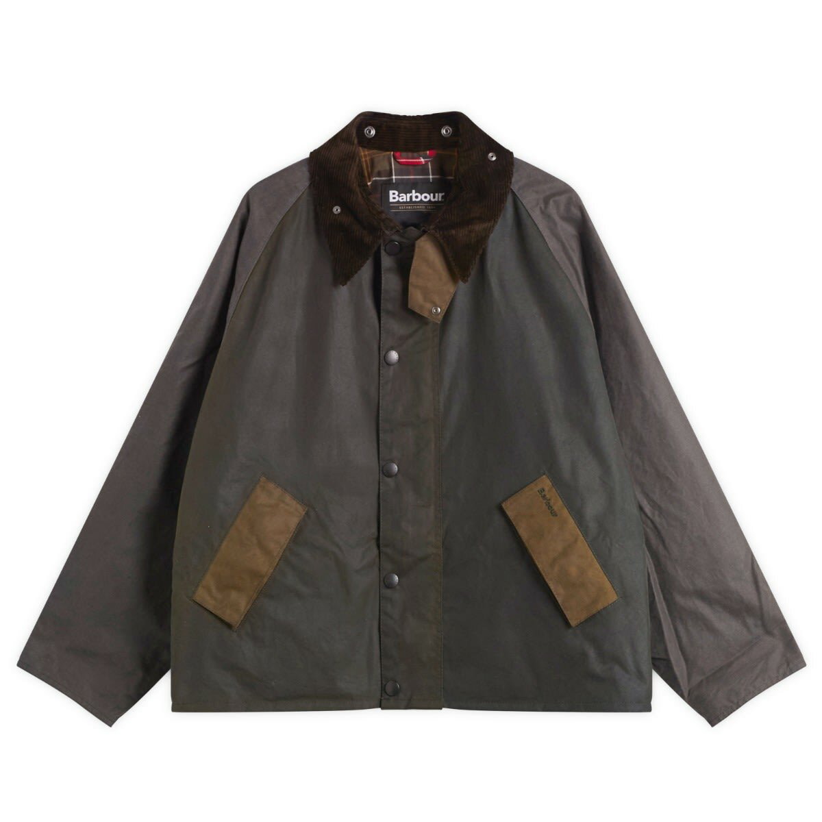 Barbour Men's OS Reversible Transporter Jacket in Ashpalt Grey Barbour