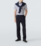 Dunhill Striped linen and cotton T-shirt