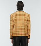 Gucci - Linen and cotton checked jacket