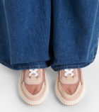 Chloé Nama leather-trimmed platform sneakers