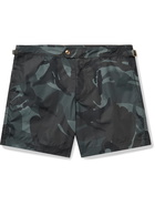 TOM FORD - Mid-Length Camouflage-Print Swim Shorts - Green - IT 44