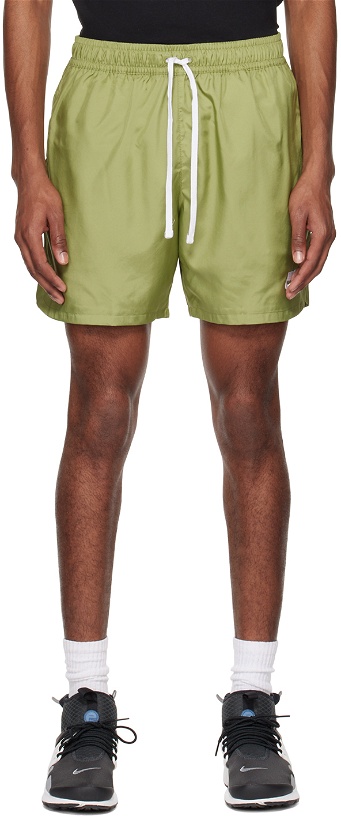 Photo: Nike Green Sportswear Essentials Shorts