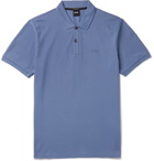 Hugo Boss - Pallas Slim-Fit Cotton-Piqué Polo Shirt - Blue