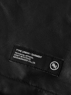 Neighborhood - Logo-Appliquéd Leather Jacket - Black