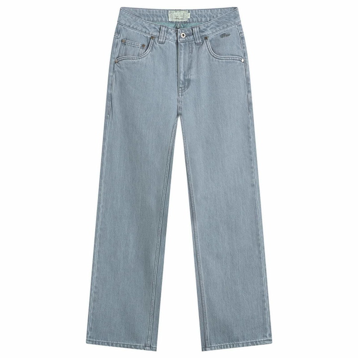 Photo: Dime Women's Relaxed Denim Pants in Steel Blue