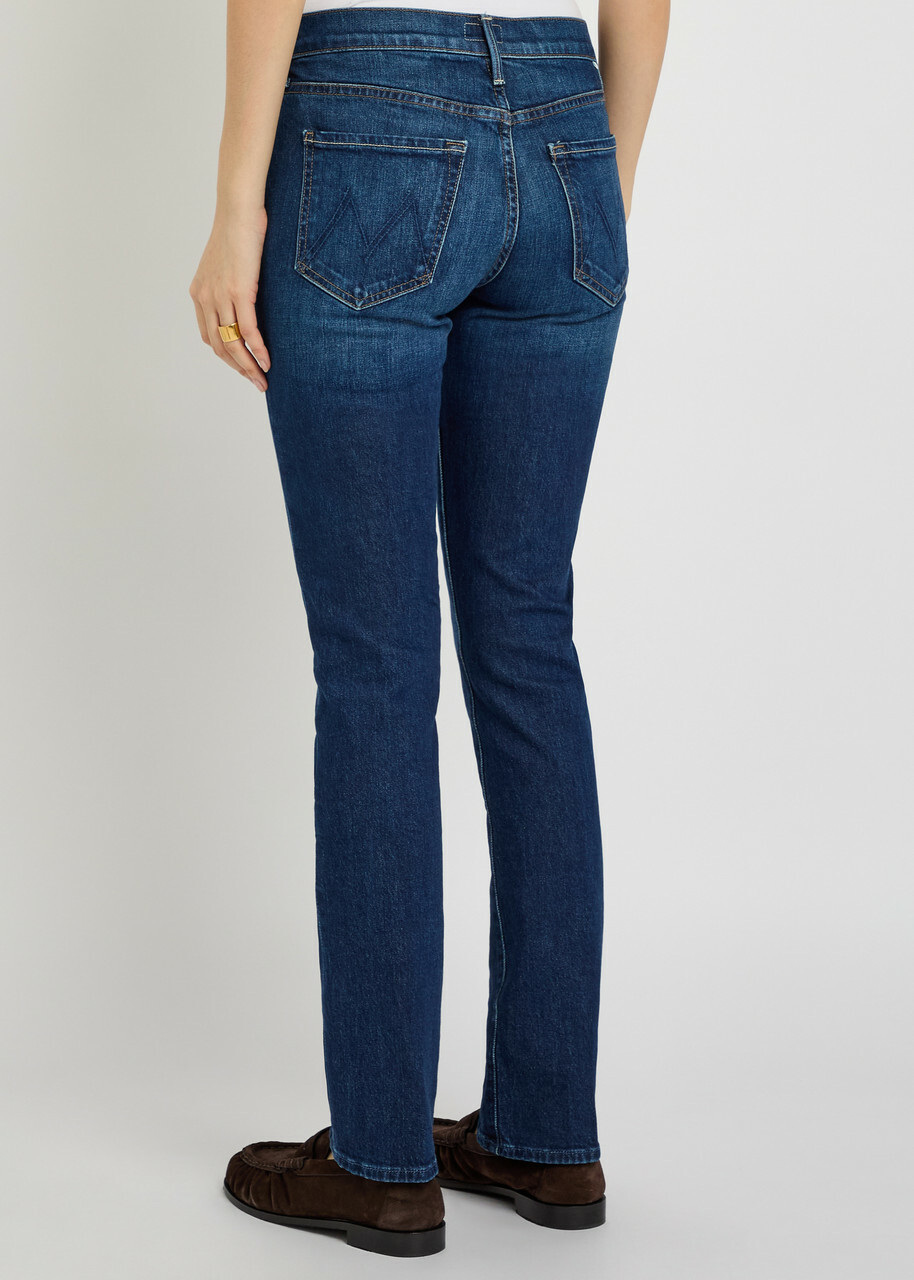Mother The Rascal Skimp Slim Tapered-leg Stretch-denim Jeans Indigo