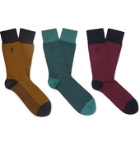 London Sock Co. - Six-Pack Stretch Cotton-Blend Socks - Multi