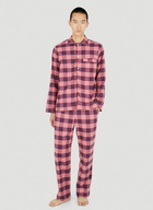 Gingham Drawstring Pyjama Pants in Pink