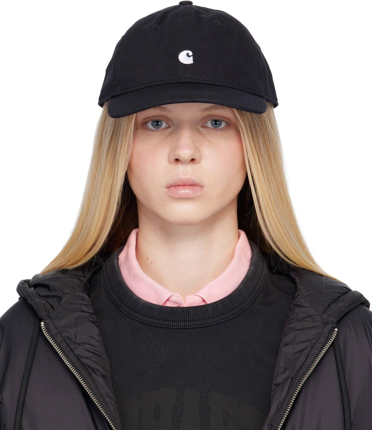 Carhartt Work In Progress Black Madison Logo Cap