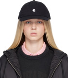 Carhartt Work In Progress Black Madison Logo Cap