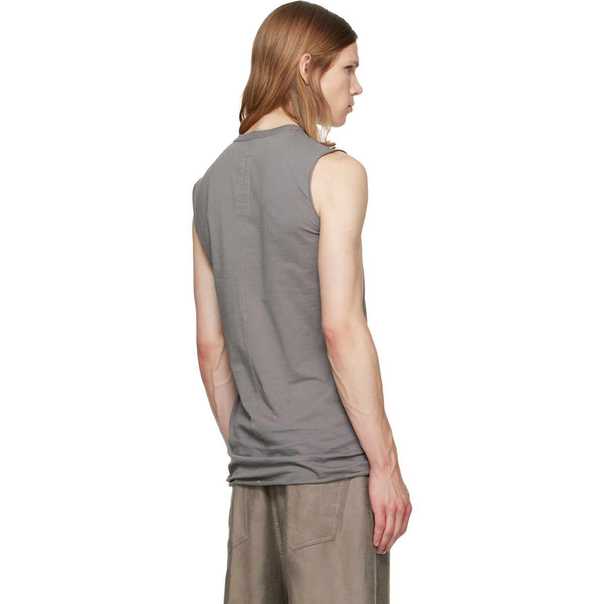 Rick Owens Gray Tower Basic SL Tank Top