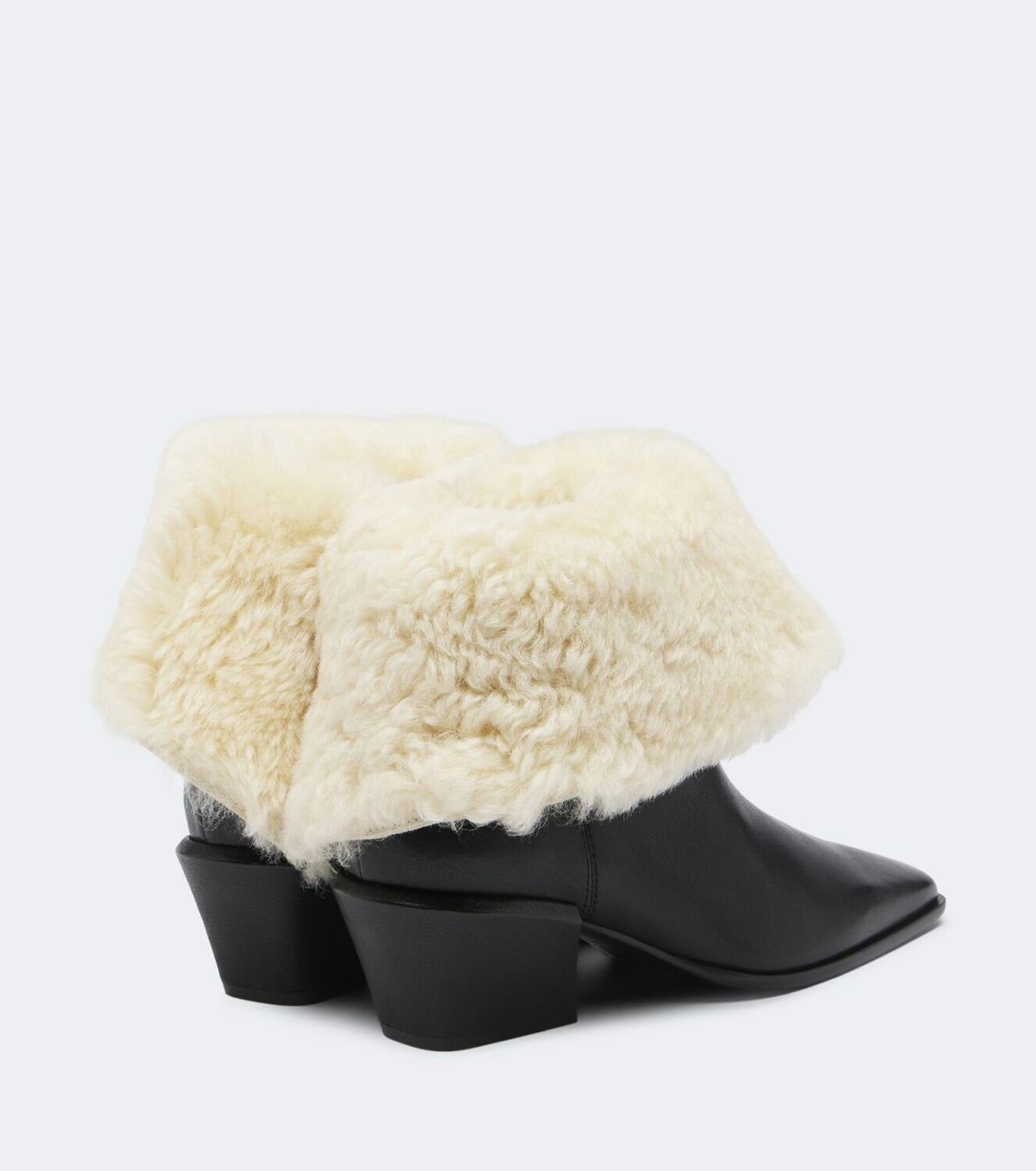 Paris Texas Bettina shearling-lined leather ankle boots