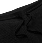 Theory - Mattis Waffle-Knit Cotton Sweatpants - Black