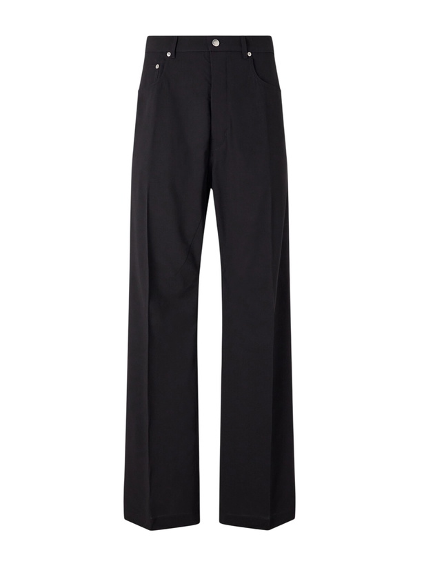 Photo: Rick Owens - Geth Straight-Leg Virgin Wool Trousers - Black