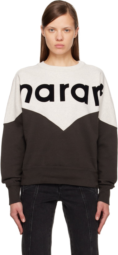 Photo: Isabel Marant Etoile Gray & Black Houston Sweatshirt