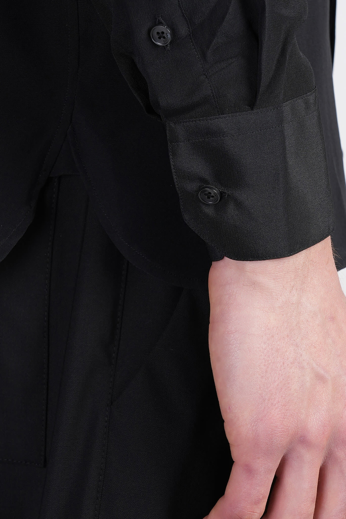 Laneus Shirt In Black Silk