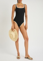 Bondi Born Mckenna Contrast Swimsuit Black And White