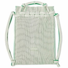 LASTFRAME Women's Two Tone Knapsack Backpack in Ivory/Green