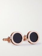 Lanvin - Convertible Rose Gold-Plated, Mother-of-Pearl and Onyx Cufflinks