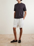 Altea - Cecil Lyocell and Cotton-Blend Jersey T-Shirt - Brown