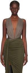 Rick Owens Lilies Gray Gia Bodysuit