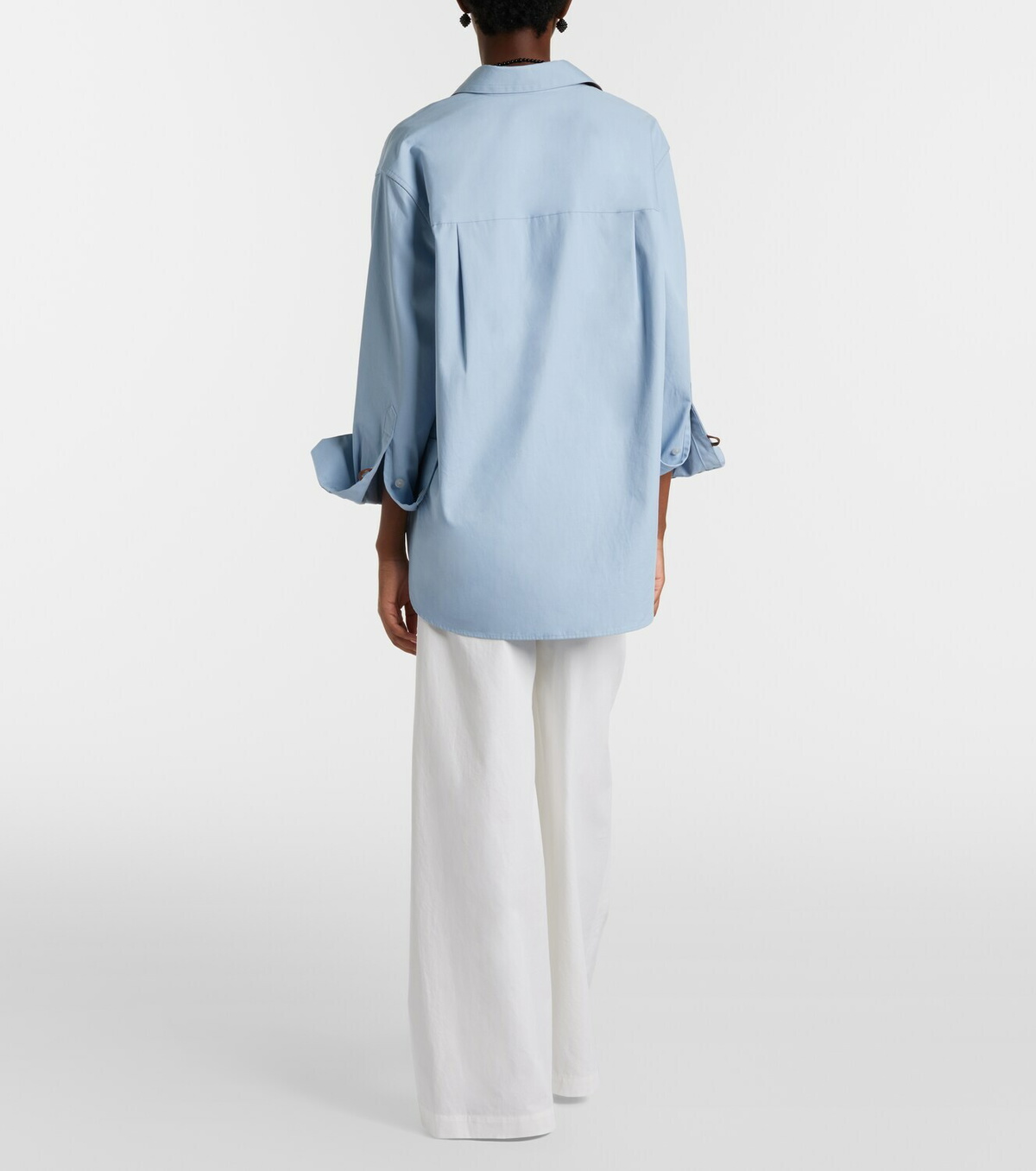 Vince Cotton poplin wide-leg pants