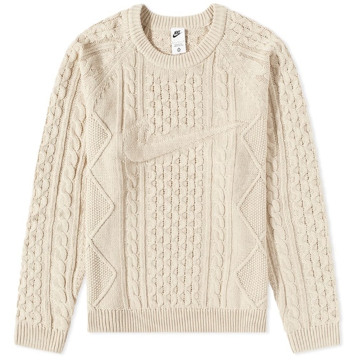 Photo: Nike Men's Life Cable Knit Sweater in Rattan