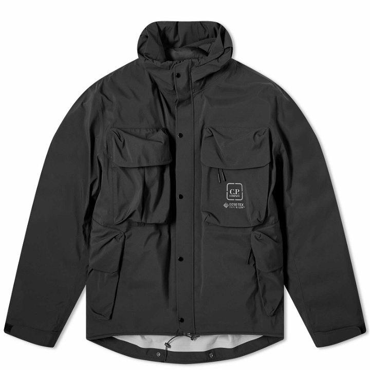 Photo: C.P. Company Men's Gore-Tex Infinium 3L Hooded Jacket in Black